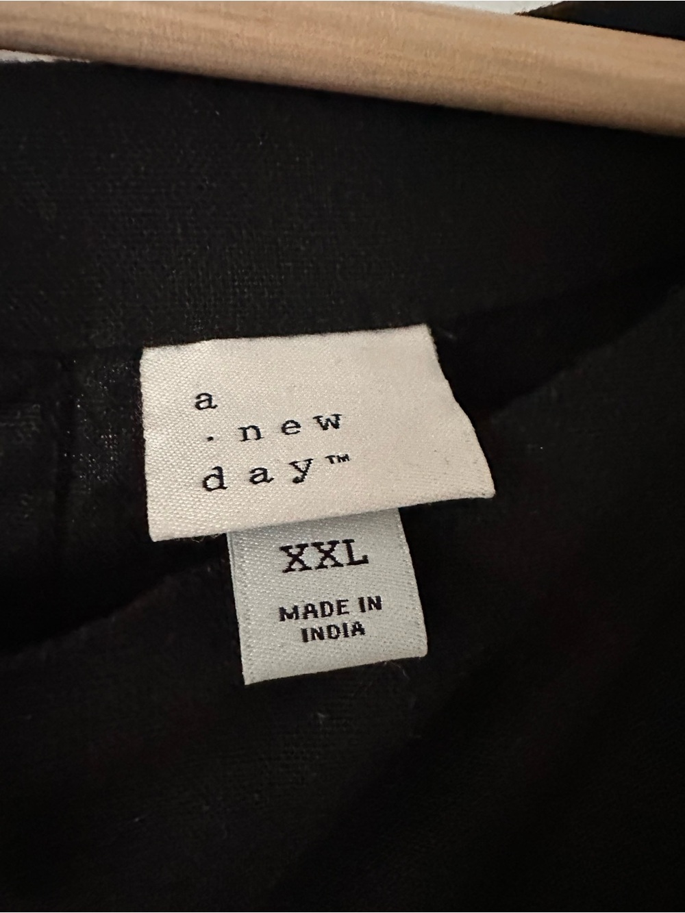 a new day Black Sleeveless linen Dress - Picture 3 of 4